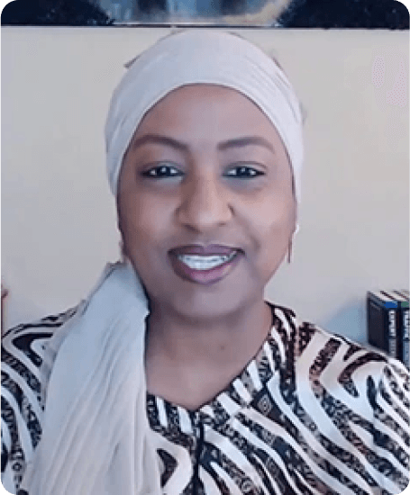 Still from the CEO of Covered Bliss's filmed review