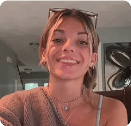 Still from Summer's filmed review